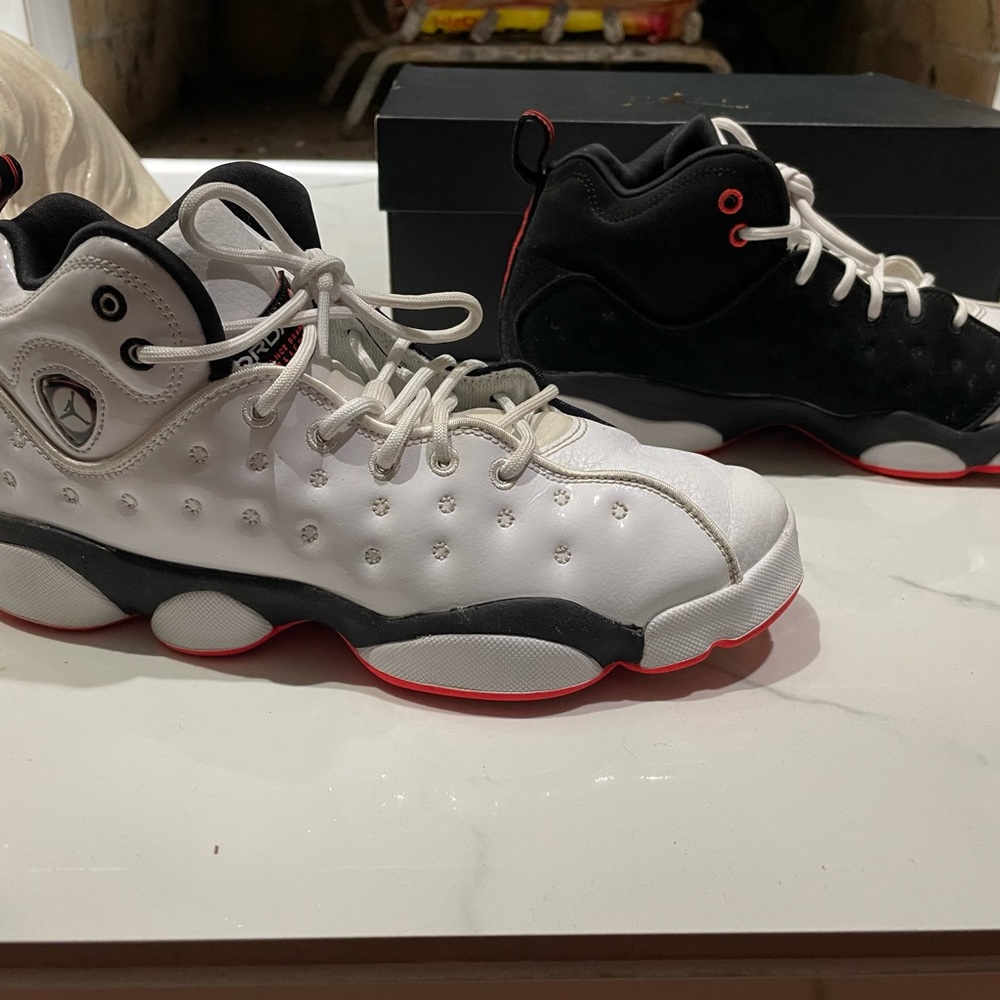 Jordan Jumpman Team GS White Black Basketball Shoe